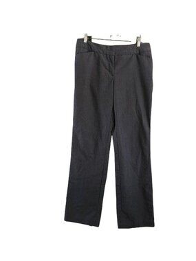 Worthington Womens Modern Fit Gray Pinstripe Dress Pants Size 8